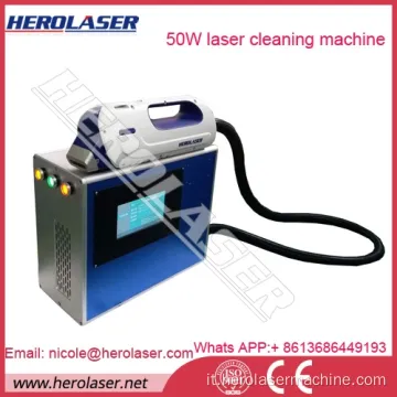 Sistema di pulizia laser pulsata da 50 W Macchina per derusting laser